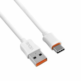 Kabel VIDVIE CB443-2 USB/Type C 2.4A, 2m biały